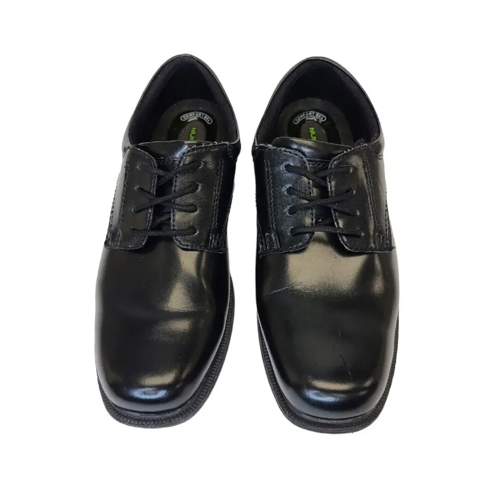 Nunn Bush Mens Baker Street Plain Toe Oxford Comfort Black Laced Shoes Sz 11M